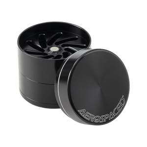 Aerospaced by Higher Standards - 4 Piece Toothless Grinder - 2.5" Black