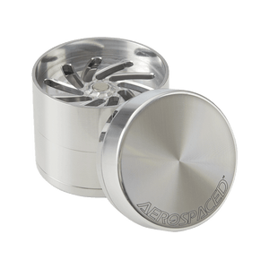 Aerospaced by Higher Standards - 4 Piece Toothless Grinder 2.0" Silver