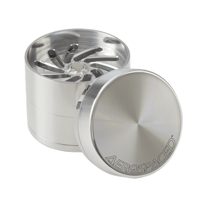 Aerospaced by Higher Standards - 4 Piece Toothless Grinder 2.0" Silver