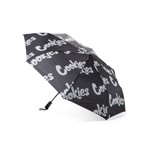 Cookies Umbrella Repeated Logo Design Black Open