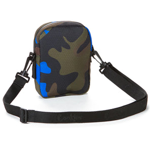 Cookies Layers Honeycomb Shoulder Bag Nylon Blue Camo Back