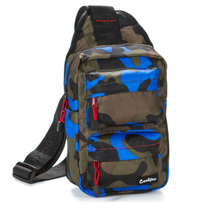 Cookies Rack Pack Over The Shoulder Bag Blue Camo