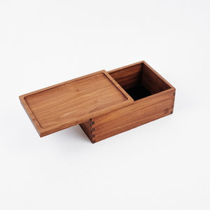 Marley Natural Lock Stash Box Black Walnut Open