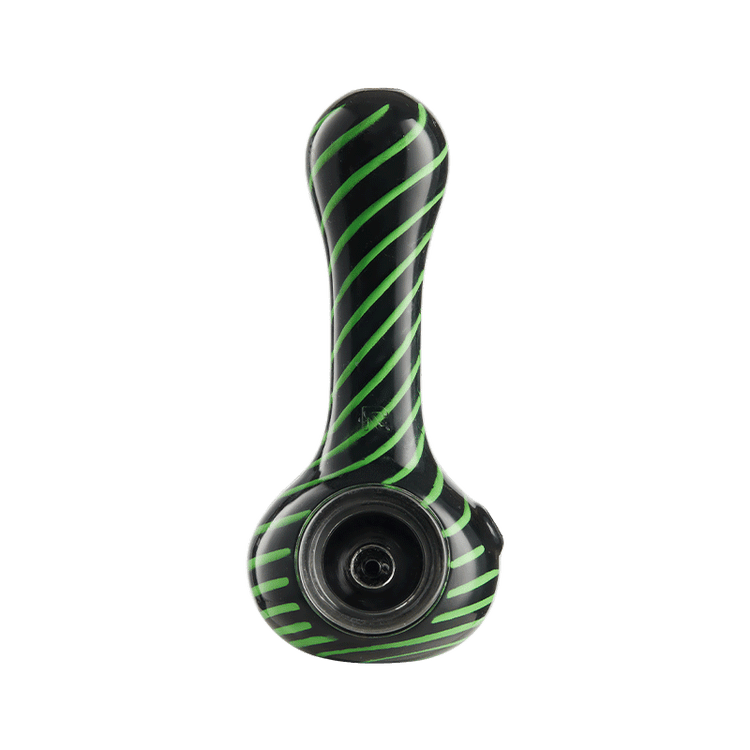 Eyce ORAFLEX Spiral Spoon Black with Green Stripes