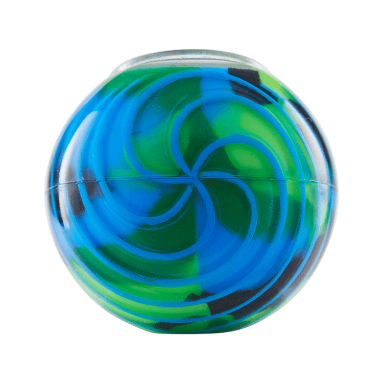 Eyce ORAFLEX Spiral Spoon Green with Blue Stripes Bottom