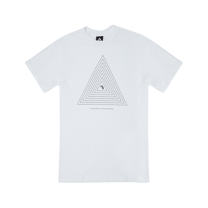 Higher Standards T-Shirt - Concentric Triangle White