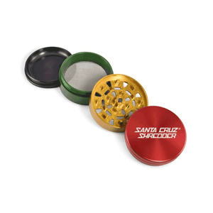 Santa Cruz Shredder 4 Piece Grinder Rasta Pieces