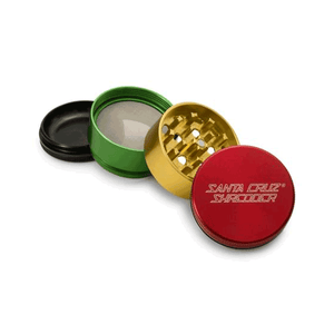 Santa Cruz Shredder 4 Piece Grinder Rasta Pieces