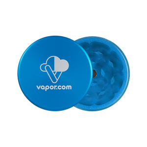 VAPOR.com Aluminum 2 piece grinder Blue Open