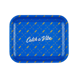 Vibes Rolling Papers Catch A Vibe Rolling Tray Large Blue