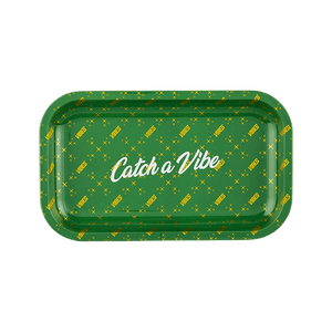 Vibes Rolling Papers Catch A Vibe Rolling Tray Medium Green