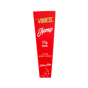 VIBES 1 1/4 Size Cones Single Pack Hemp