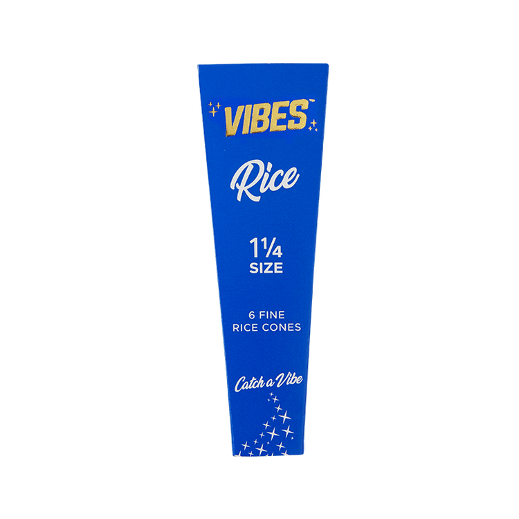 VIBES 1 1/4 Size Cones Single Pack Rice