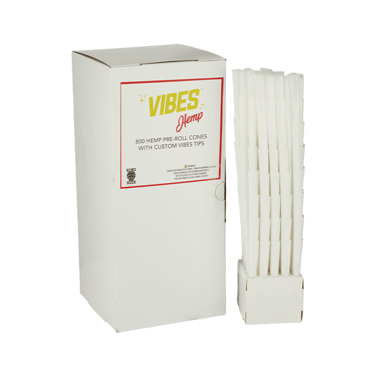 VIBES Cones Bulk Box Hemp King Size