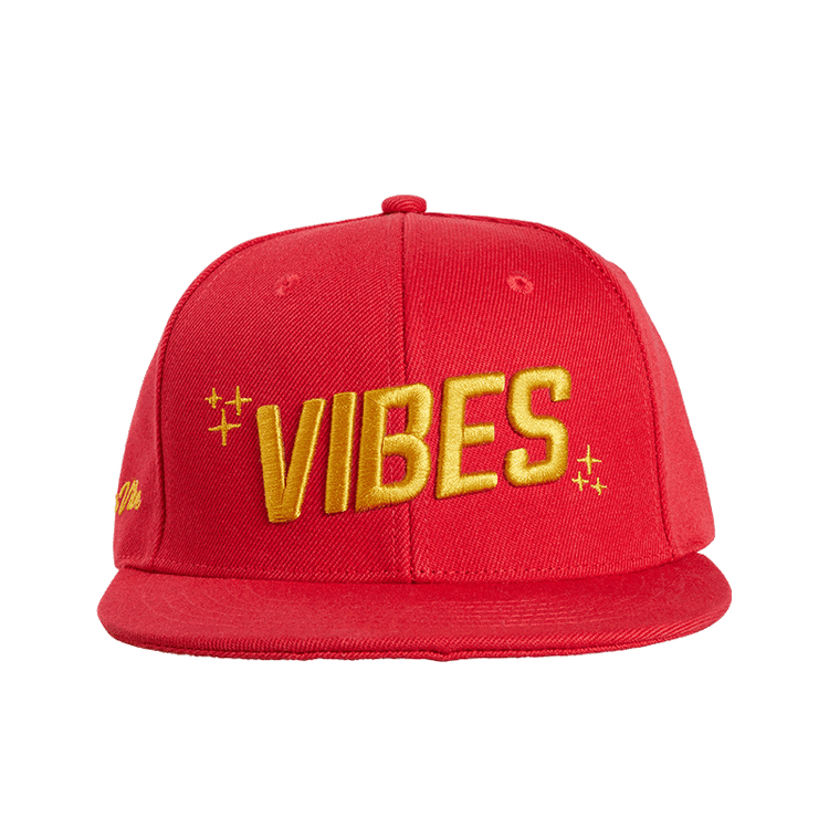 Vibes Snapback Hat Red