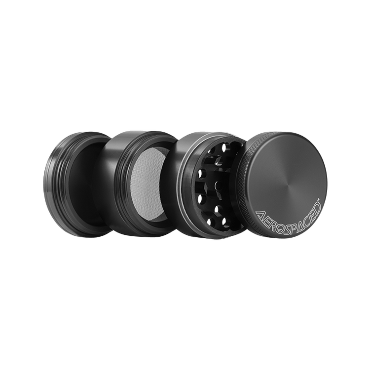 Aerospaced by HS 4 Piece Grinder 2.0 Black All Pieces