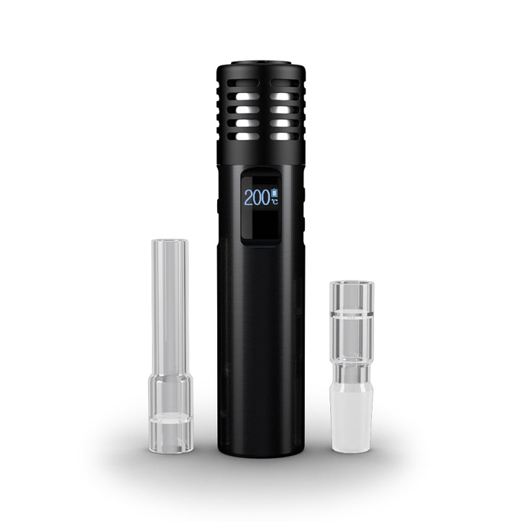 Arizer Air MAX Vaporizer with glass mouthpiece and aroma dish