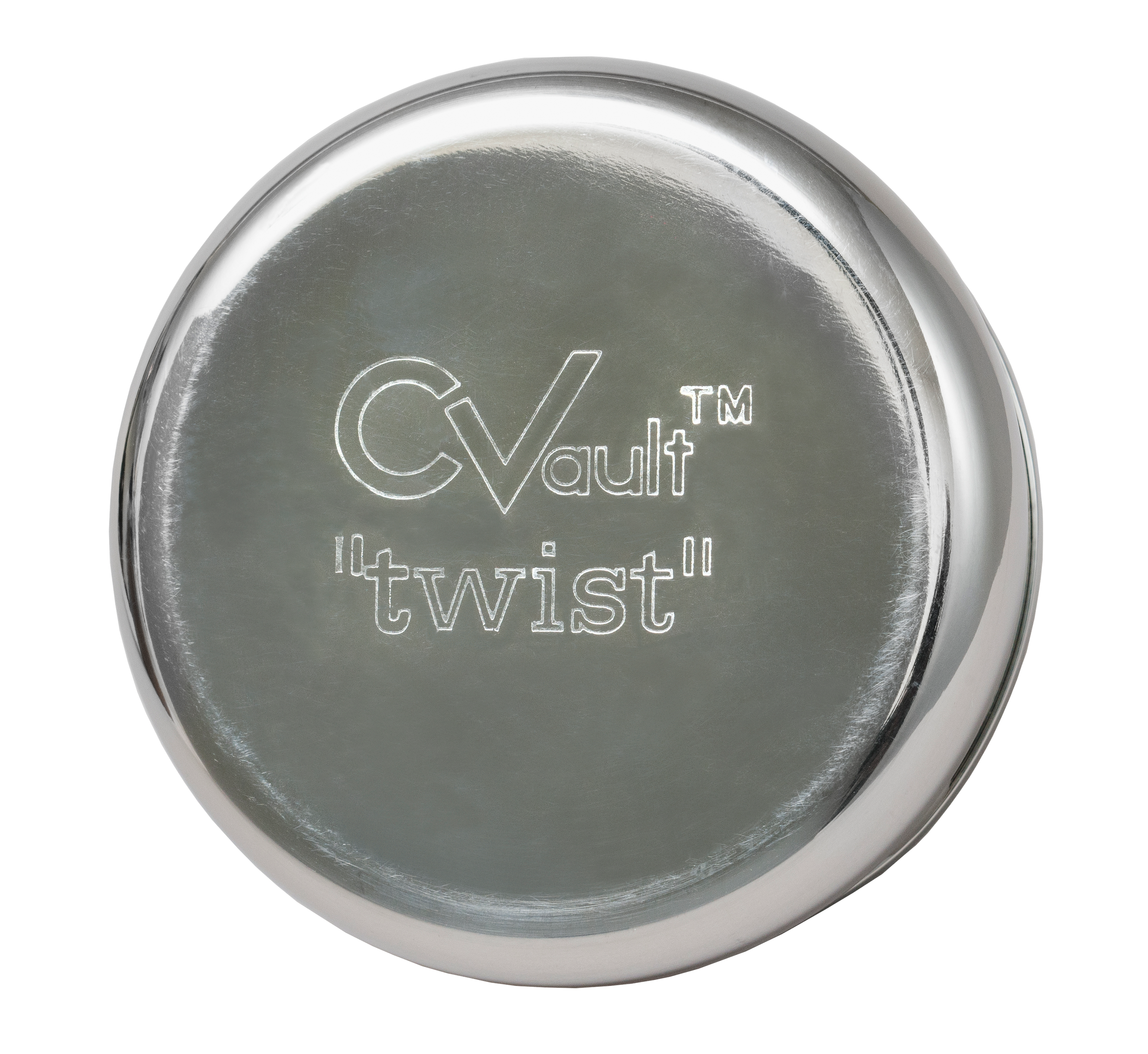 CVault Twist Storage Container Small Bottom with Cvault Twist Logo