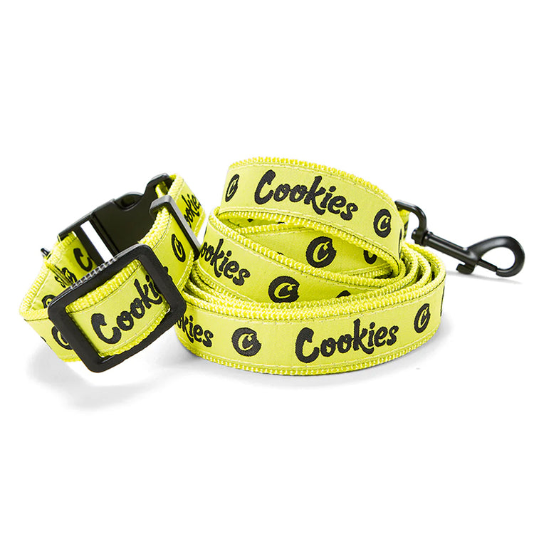 Cookies Dog Leash and Collar Original Mint Yellow