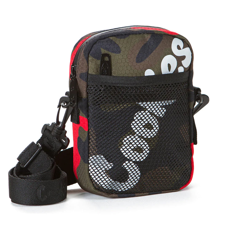 Cookies Layers Honeycomb Shoulder Bag Nylon Red Camo