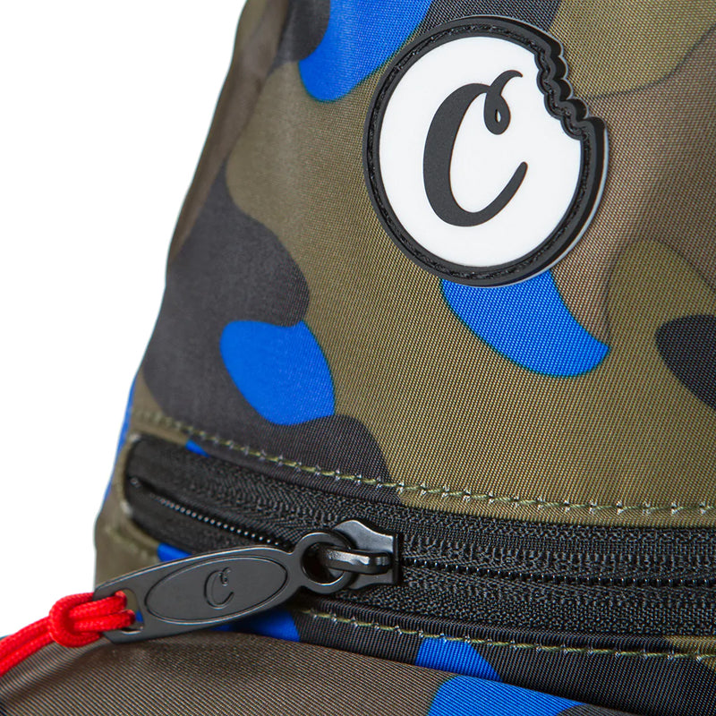 Cookies Traveler Sling Bag Nylon Blue Camo Zipper