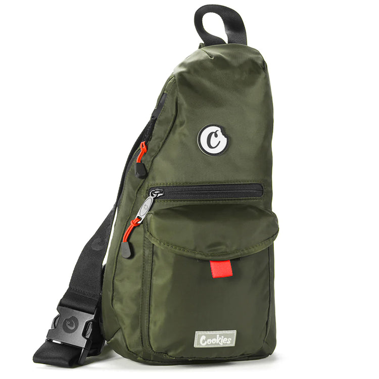 Cookies Traveler Sling Bag Nylon Green