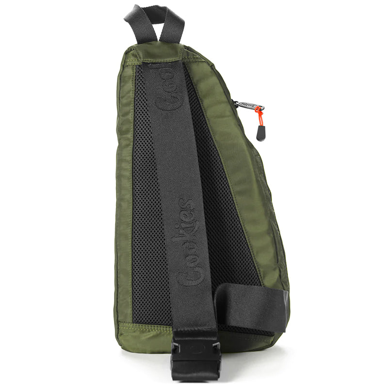 Cookies Traveler Sling Bag Nylon Green Back