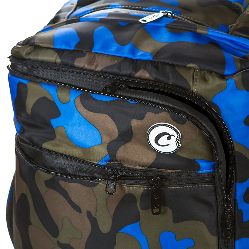 Cookies Trek Roller Travel Bag Blue Camo Zipper