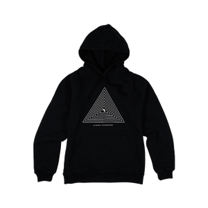 Higher Standards Hoodie - Concentric Triangle Black