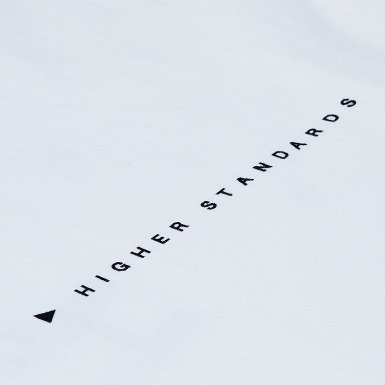 Higher Standards T-Shirt - Circle Logo White Logo