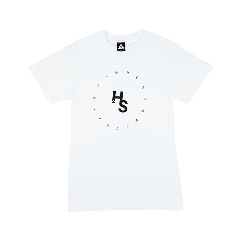 Higher Standards T-Shirt - Circle Logo White