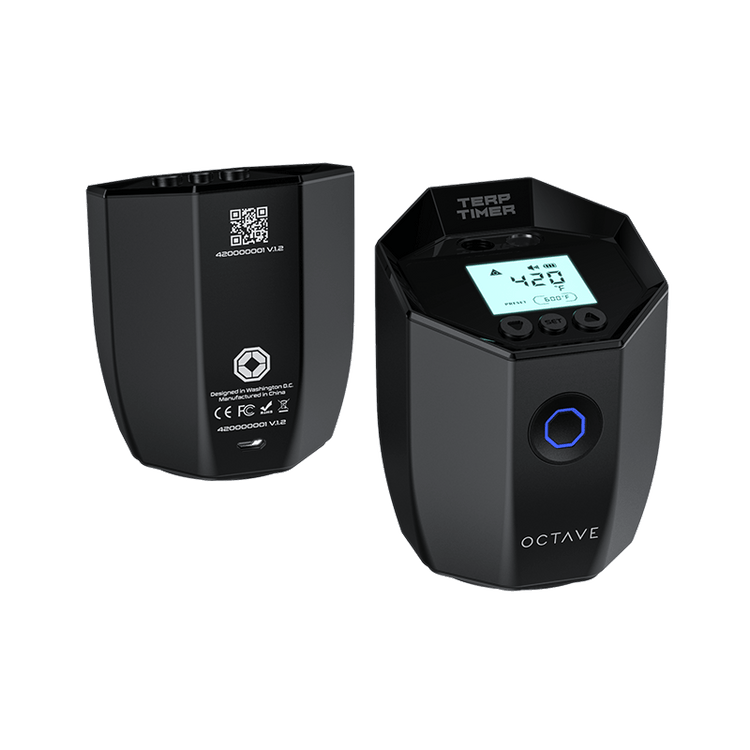 Octave Terp Timer Black Back and Front