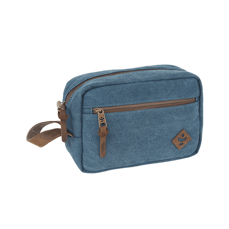 Revelry Supply Stowaway Smell Proof Toiletry Bag Blue