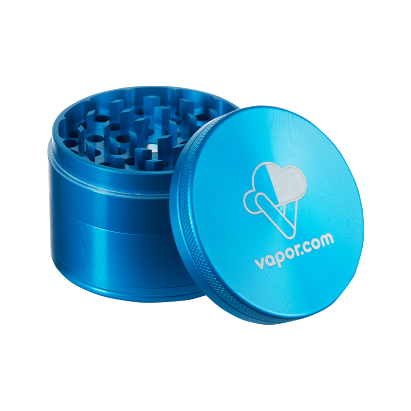 Vapor.com Aluminum 4 Piece Grinder - 2.5" Blue Open