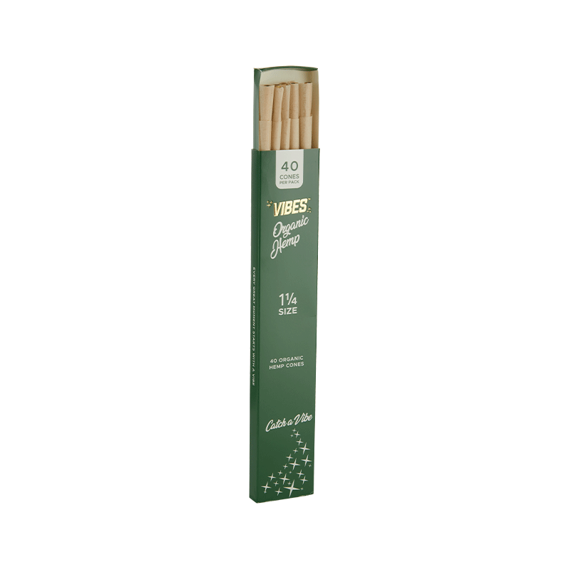 VIBES Cones 1.25 Size Organic Hemp Single Pack