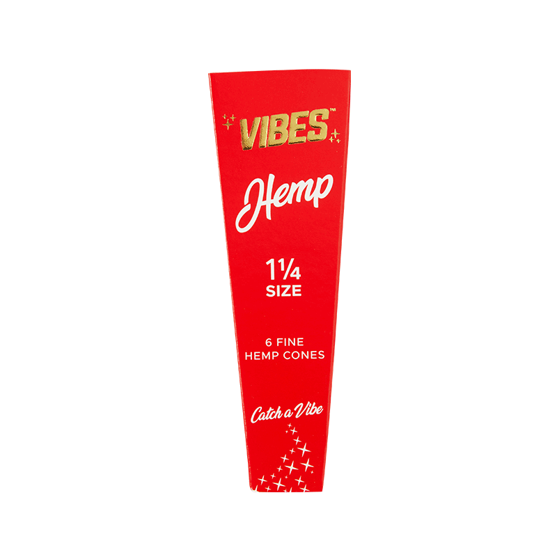 VIBES 1 1/4 Size Cones Single Pack Hemp