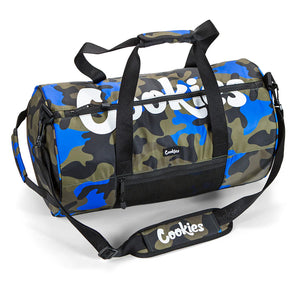 Cookies Summit Ripstop Smell Proof Duffle Bag Blue Camo