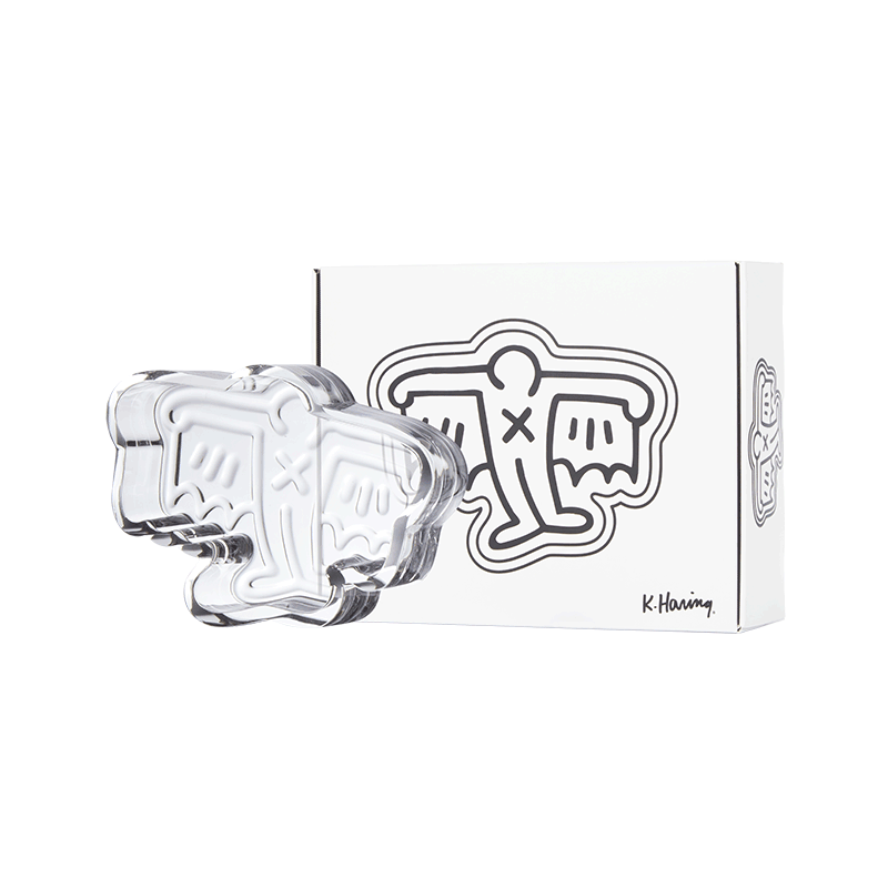 K.Haring Glass Catchall Ash Tray Bat Man