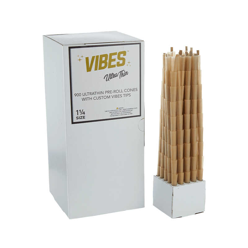 VIBES Cones Bulk Box 1.25 Size Ultra Thin