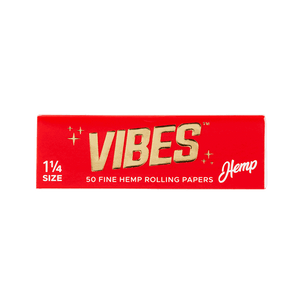 VIBES Rolling Papers 1 1/4 Size Single Pack Hemp